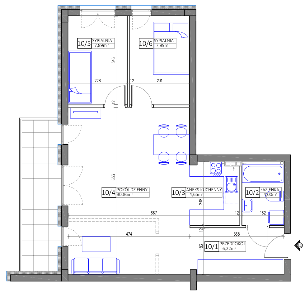 Plan of the flat.