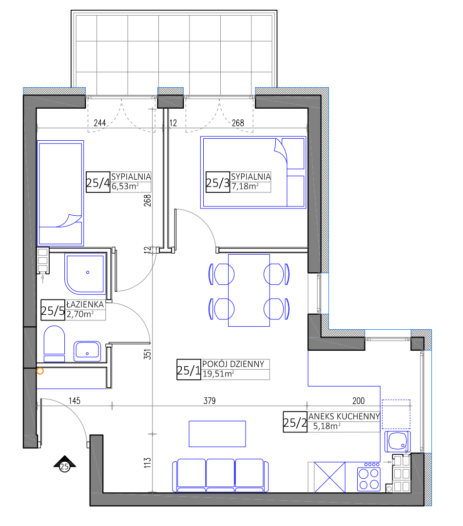 Plan of the flat.