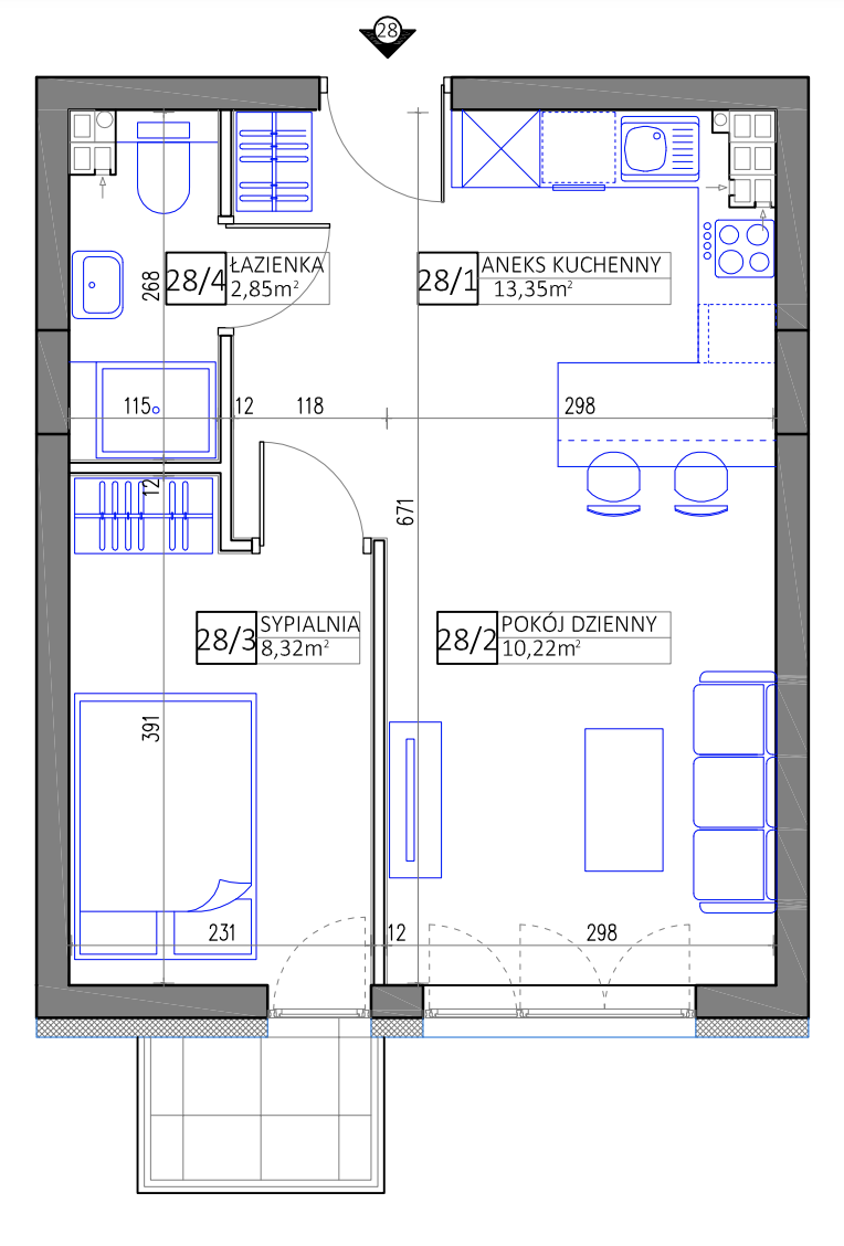 Plan of the flat.