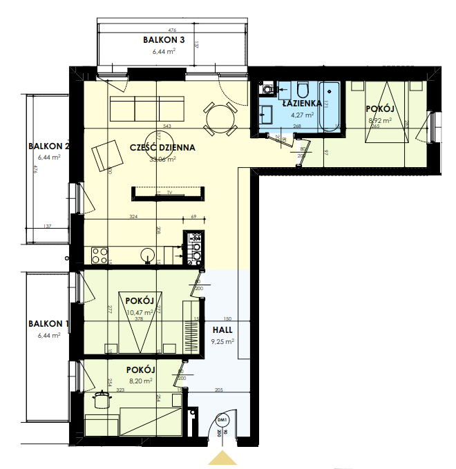 Plan of the flat.