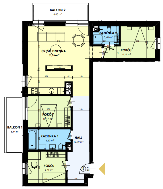 Plan of the flat.