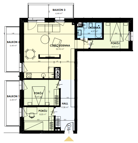 Plan of the flat.