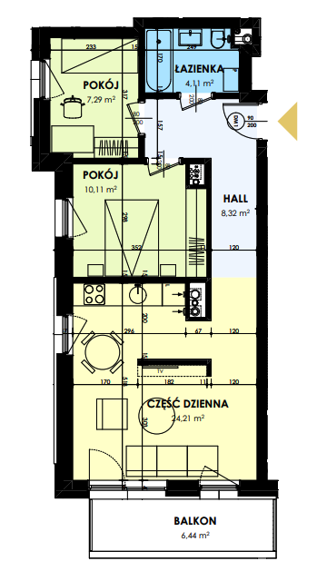 Plan of the flat.