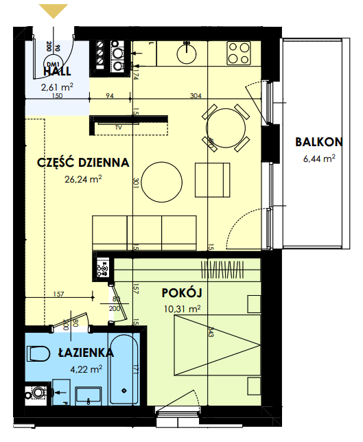 Plan of the flat.