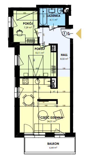 Plan of the flat.