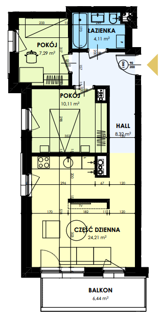 Plan of the flat.