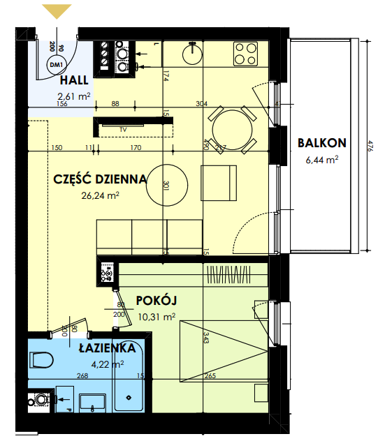 Plan of the flat.